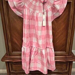 PINCH pink gingham dress New with Tags Size small